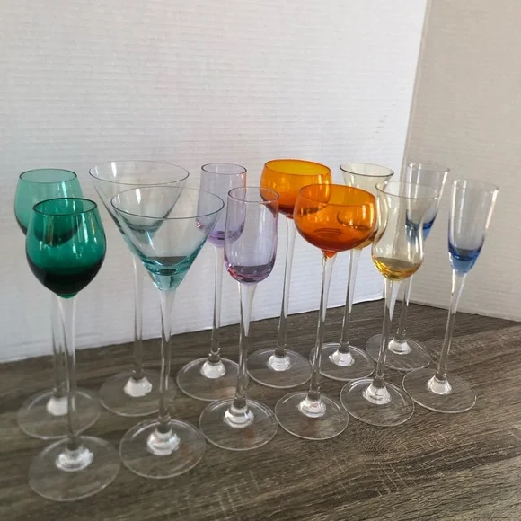 Vtg MCM Long Stemmed Cordial Glasses - Picture 2 of 8